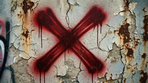 Grunge Spray Paint X