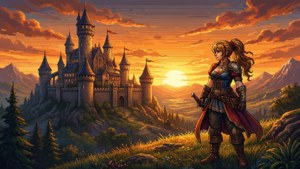 Guardia Castle Sunset
