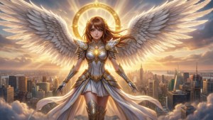 Guardian Angel Over City