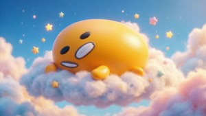 Gudetama on Cloud Nine