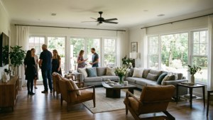 Guests Inside Open House