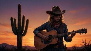 Guitar at Dusk