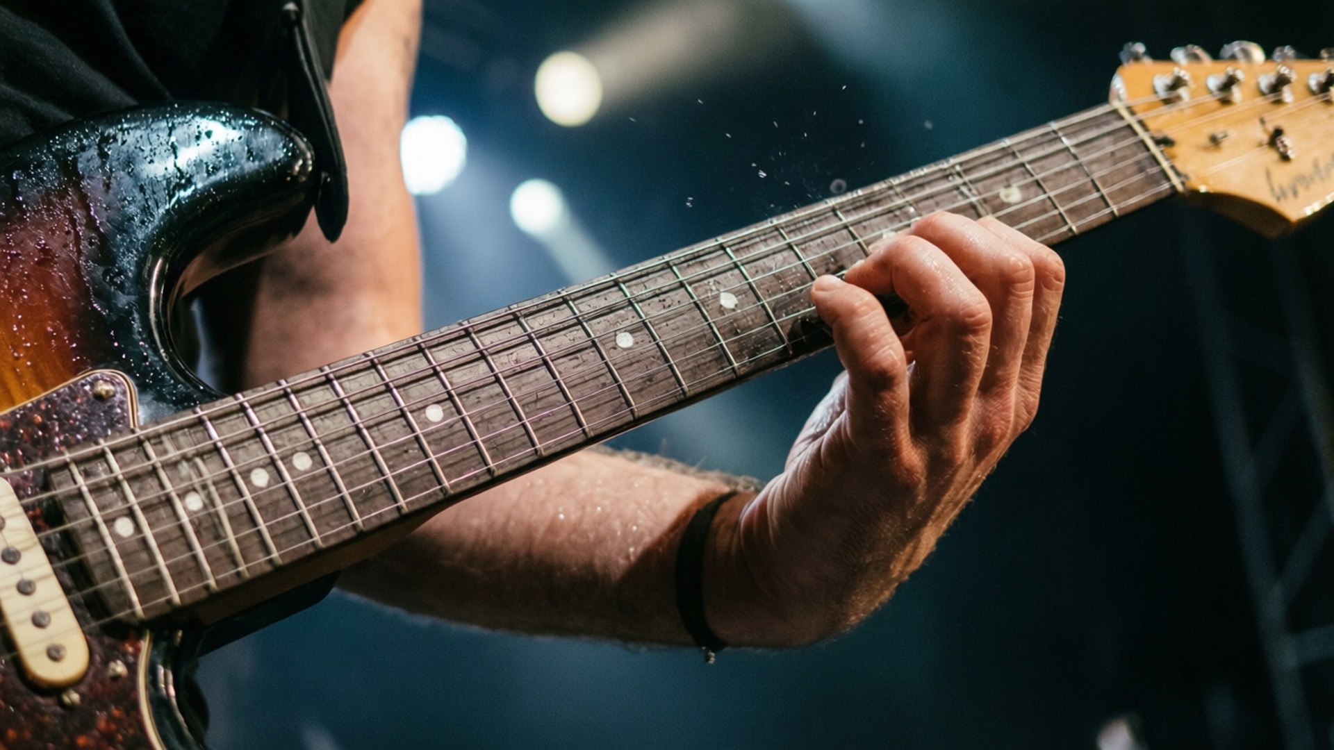 Guitar in the Spotlight by Wallpapers.art Studio