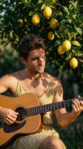 Guitar Under the Lemon Tree