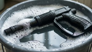 Gun in Soapy Bucket