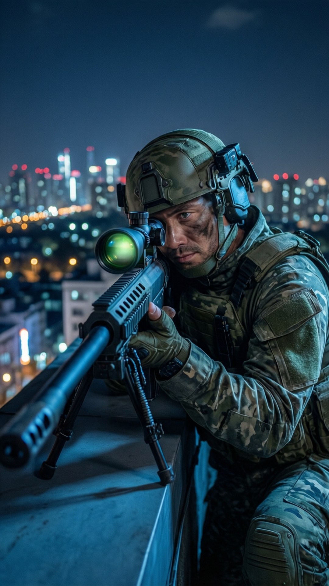 Gun Sniper Rooftop by Wallpapers.art Studio