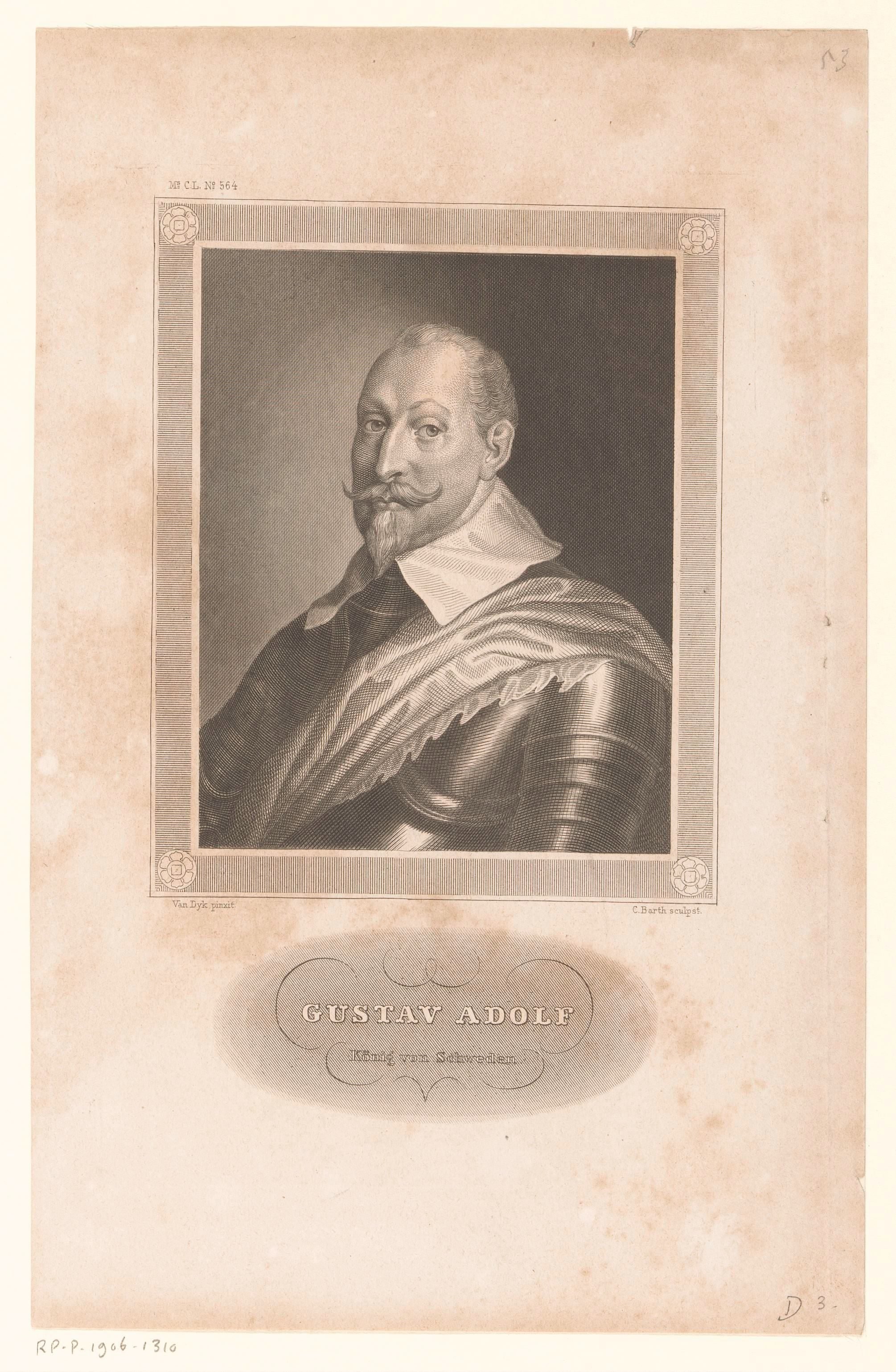 Gustaaf II Adolf van Zweden by Karl Barth