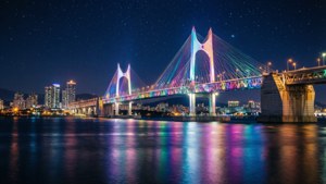 Gwangan Bridge Neon Nights
