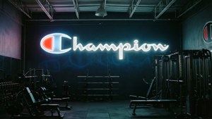 Gym Neon Champion Sign