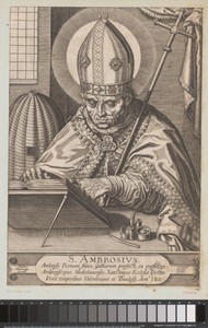 H. Ambrosius in zijn studeervertrek