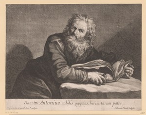 H. Antonius met een boek