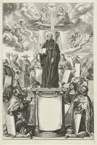 H. Benedictus met bisschopsstaf en boek
