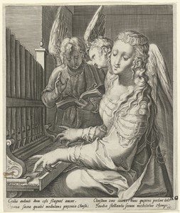 H. Cecilia met engelen