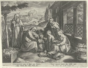 H. Familie met Elisabet, Zacharias en Johannes de Doper