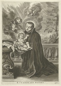 H. Stanislaus Kostka met het Christuskind in de armen