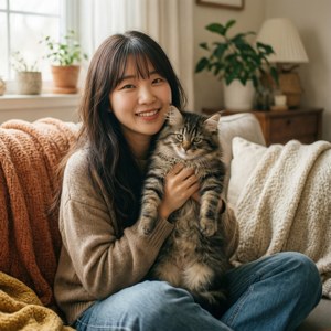 Haerin and Kitten