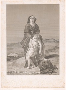 Hagar en Ishmael in de woestijn