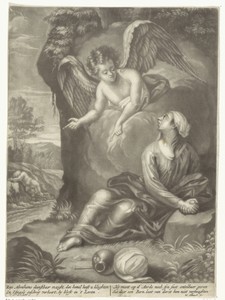 Hagar en Ismaël in de wildernis