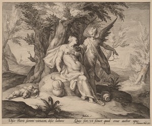Hagar in the Desert Consoled by an Angel