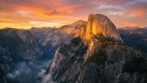 Half Dome Golden Sunrise
