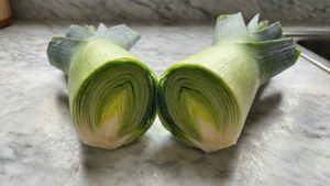 Half Leek Cross Section