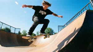 Half-Pipe Action Shot