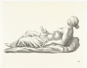 Halfnaakte vrouw