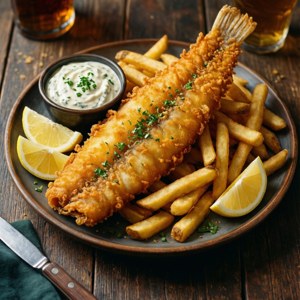 Halibut Fish and Chips