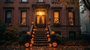 Halloween Brownstone