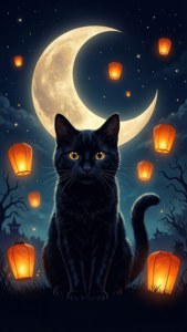 Halloween Night Cat