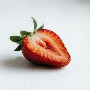Halved Strawberry Detail