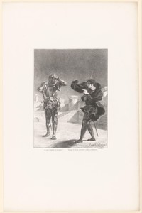 Hamlet spreekt met de geest van zijn vader