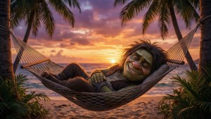 Hammock Grimace Sunset