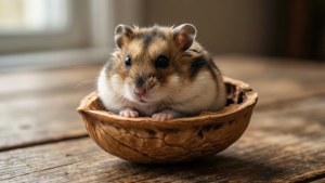 Hamster in Walnut Shell