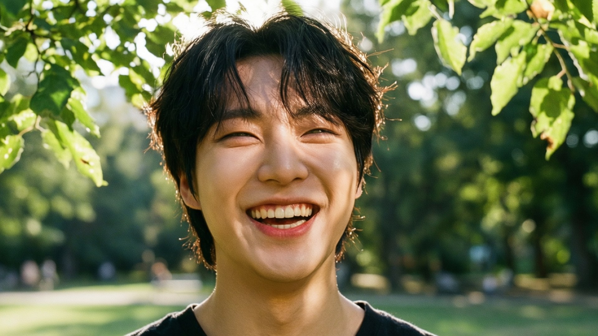 Han Candid Laugh by Wallpapers.art Studio