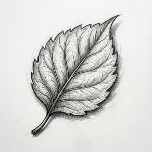 Hand-Drawn Leaf Sketch