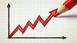 Hand-Drawn Sales Chart
