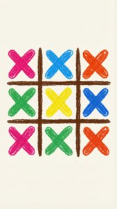 Hand-Drawn Tic Tac Toe
