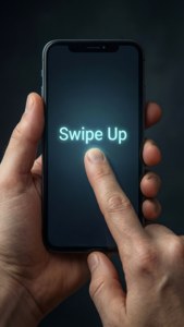 Hand Gesture Swipe Up