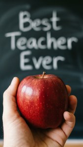 Hand Holding Apple