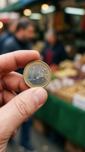 Hand Holding Euro