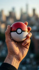 Hand Holding Master Ball