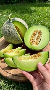 Hand Holding Melon