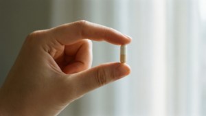 Hand Holding Pill