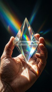 Hand Holding Prism