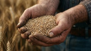 Hand Holding Wheat