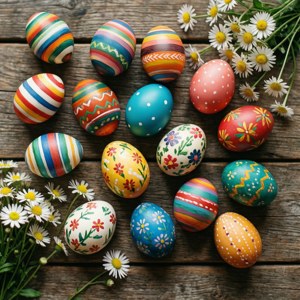 Hand-Painted Easter Eggs