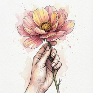 Hand with Flower
