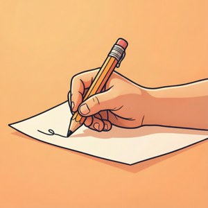 Hand Writing Pencil