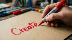 Hand Writing with Sharpie